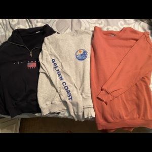 Three Pacsun/ John Galt sweatshirts + long sleeve